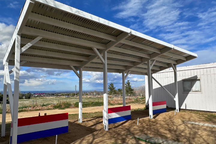 After photo when the project is complete. The Phelan VFW invites the community to come and enjoy the newly designed horseshoe pits at their monthly horseshoe tournaments that take place every second Saturday of the month.