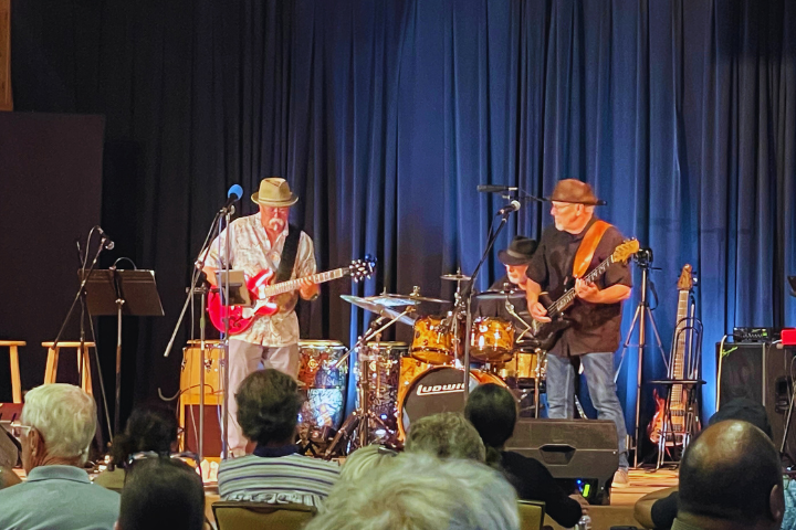 The Joe Ferrero band opened the show before the main act.