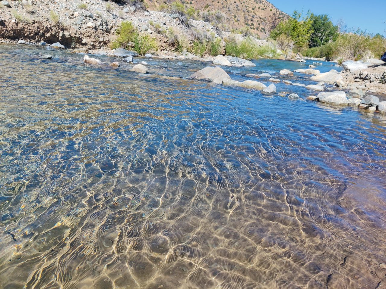 Crisp, clear water at Big Rock Creek