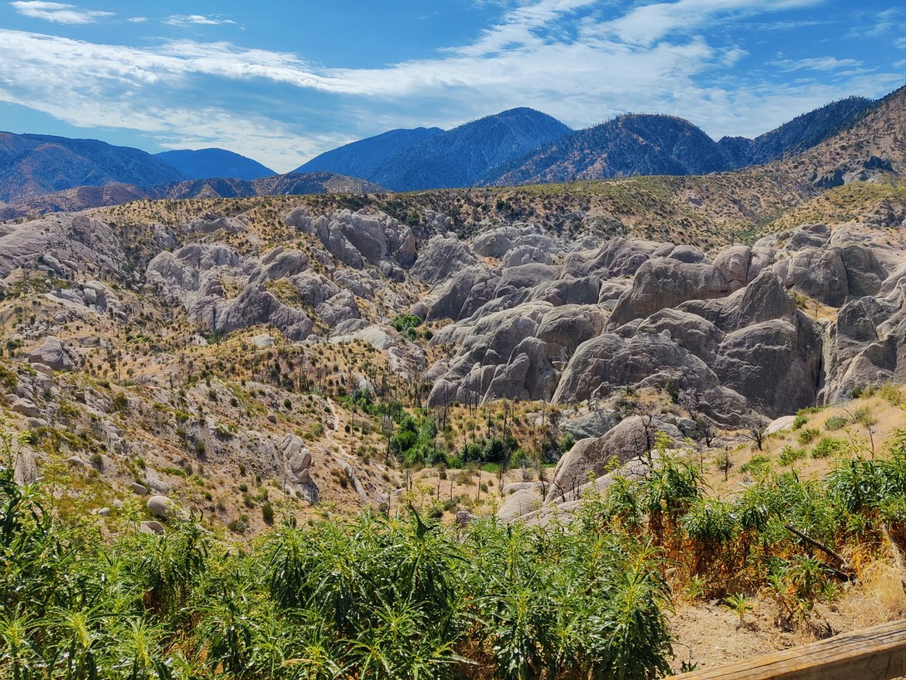View of Devils Punchbowl from the Information Center.