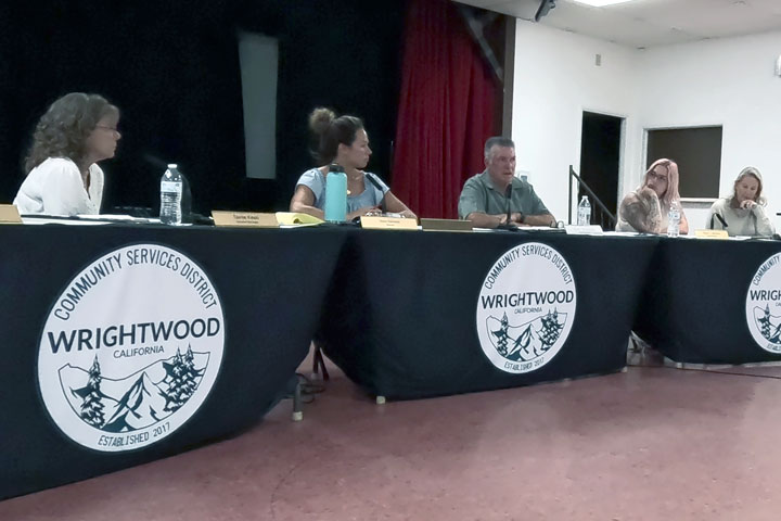 Oct. 1 WCSD meeting, in attendance is Manager Tamie Keen, Board President Natalie Lopiccolo, new board member Kurt Watson and board members Alexis Claiborne and Kristy Gerardo.