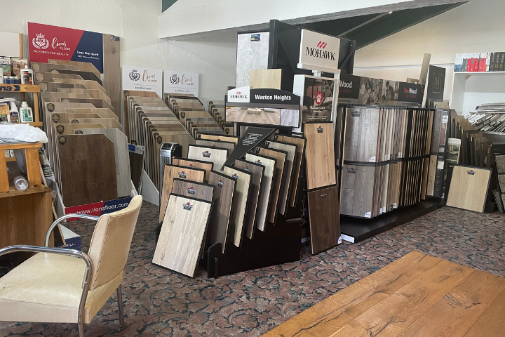 Visit Wrightwood Carpets and Flooring showroom located at 1253 Evergreen Road, next to Mexico Lindo