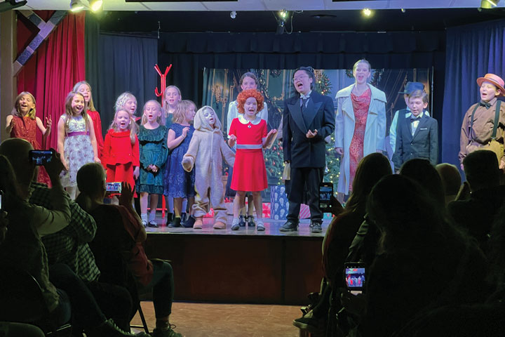 December: The Studio K Collective presented Annie Kids.  A wonderful adaptation featuring many youth from the Tri-Comunity.  Can you guess what song they are singing?