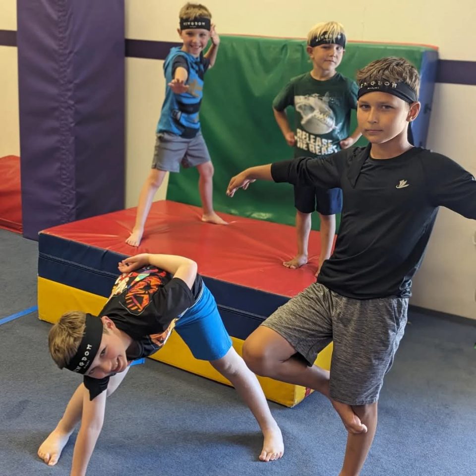Jr. Ninja students finding their zen.