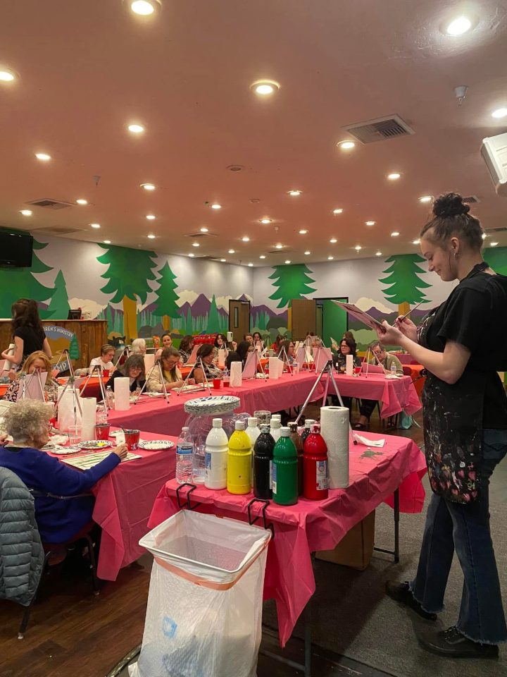 Shine Bright Paint Hosting A Christmas Paint Party.