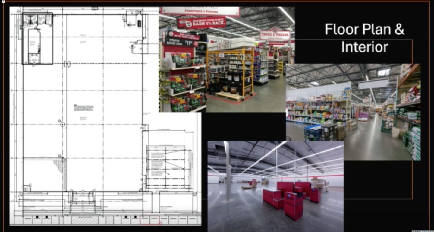 The interior of the newer Tractor Store building has taller ceilings and has an open design like a warehouse. (Photo-Tractor Supply Co.)