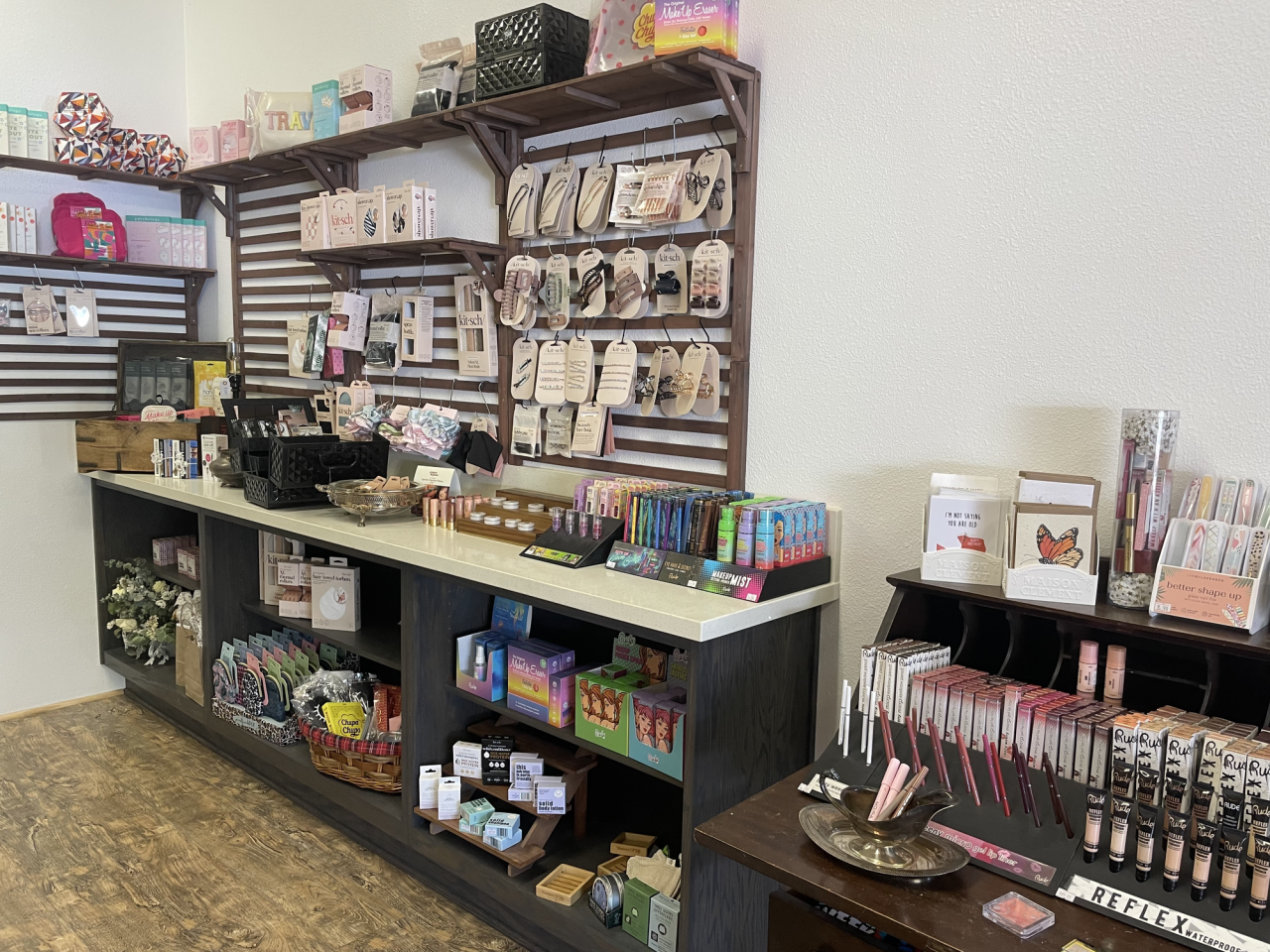 Four Seasons Skin Co. also features a cozy storefront that offers an array of beauty products