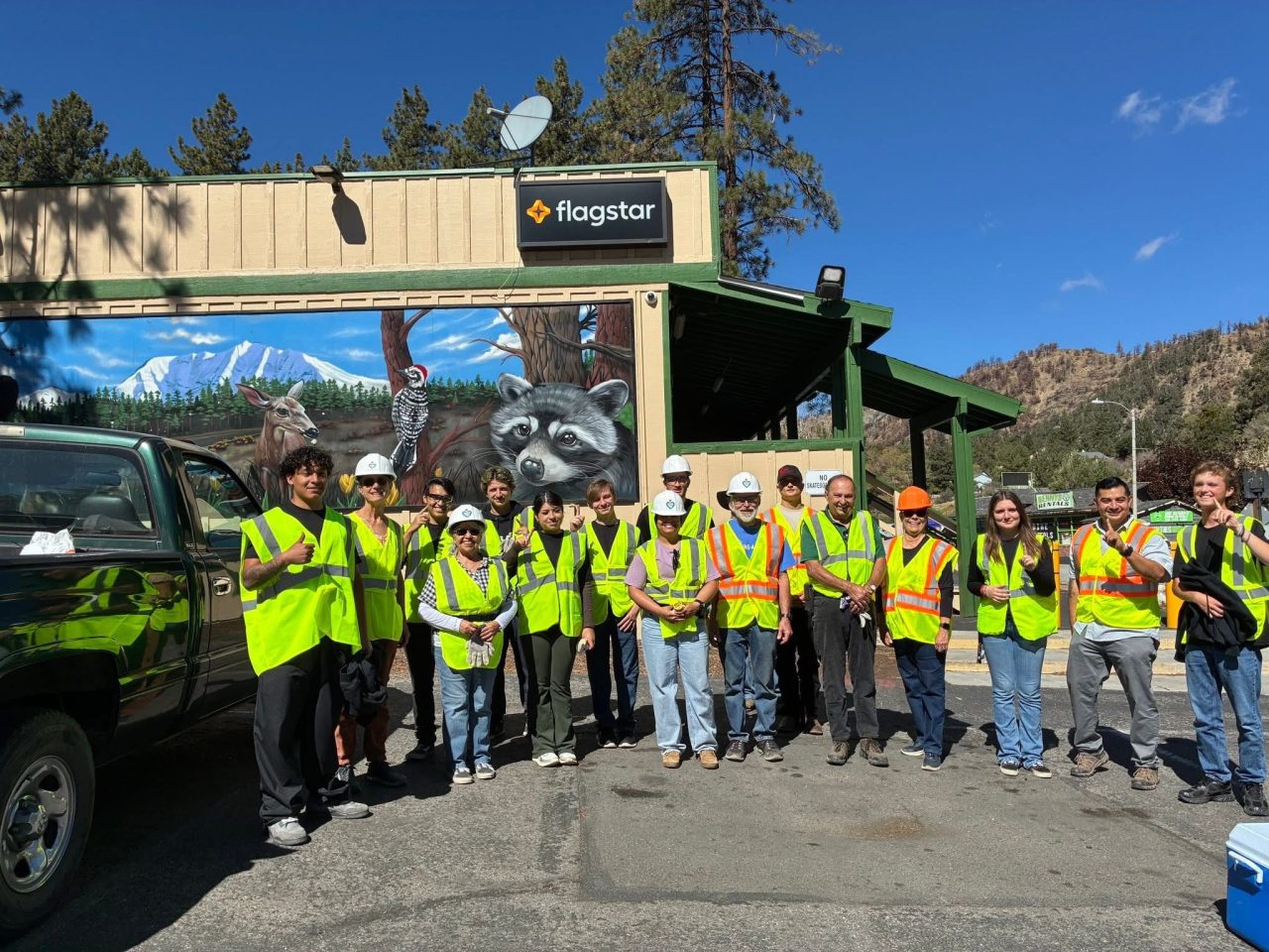 The team of volunteers included community members from near and far.
