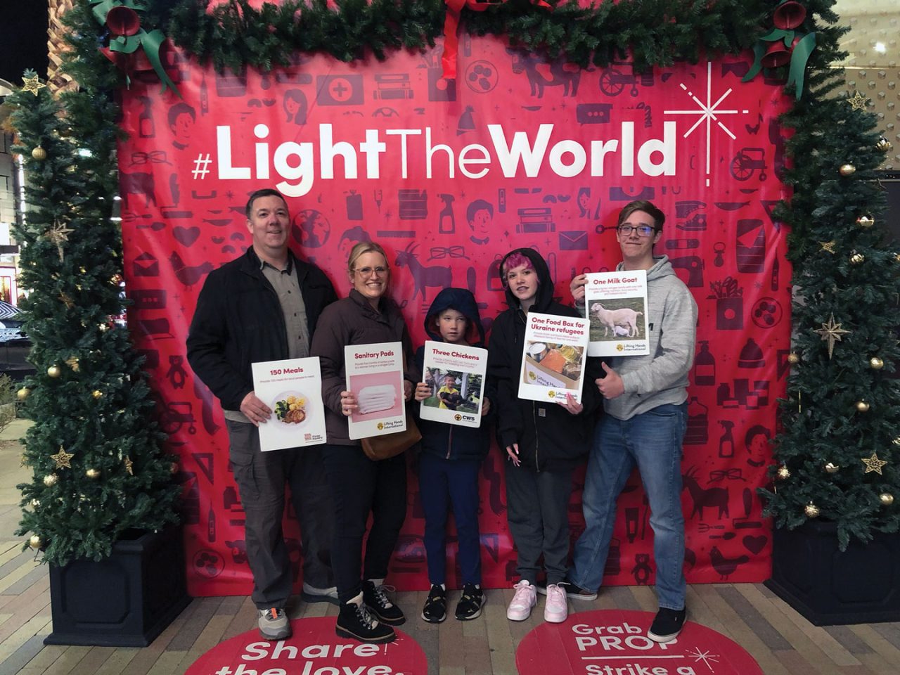 You Pick: Roundtree family members picked their donation.