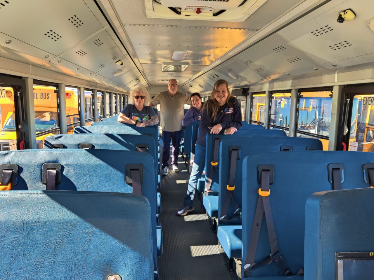 Snowline Transportation Office Staff from left to right: Supervisor Cathryn Morales, Director Danny Medford, Supervisor Shannon Bourassa, and Clerk Crystal Landrey.