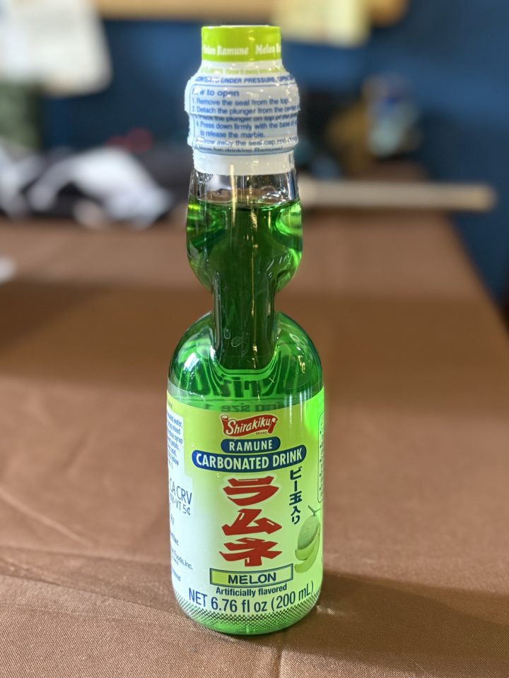 Here is the most popular item at Recharge Cafe, the Japanese soda brand known as Ramune