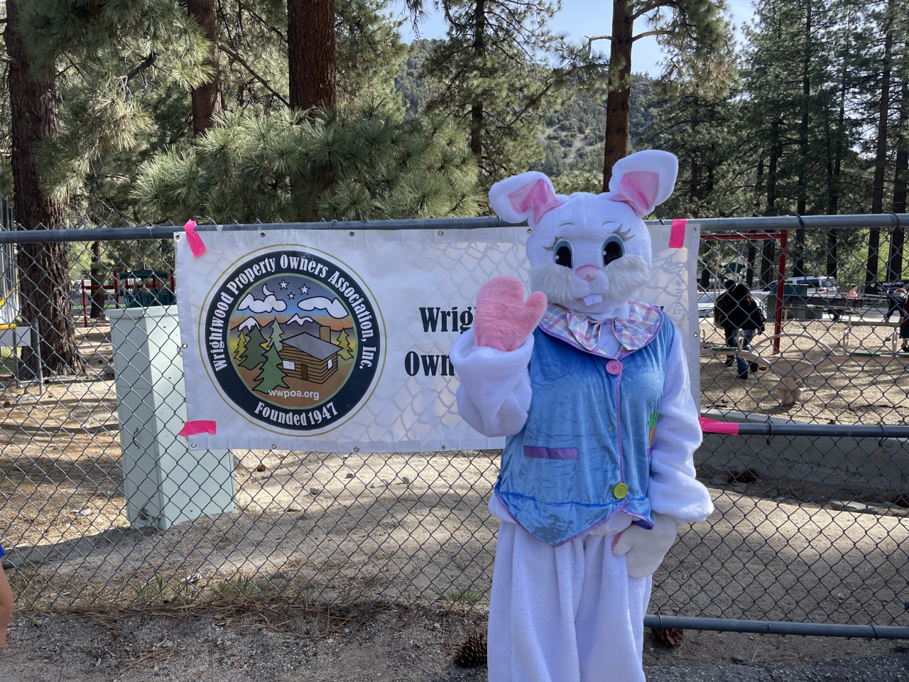 Happy Easter from the Wrightwood Property Owners Association and Timberline Lions Club of Wrightwood.