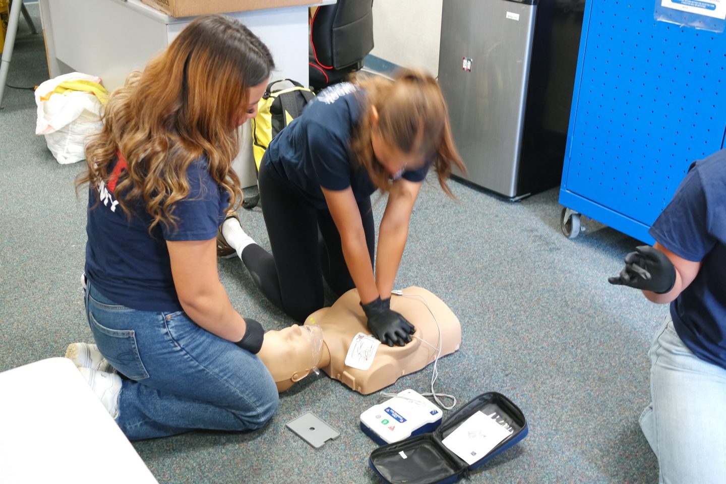 CPR training is part of the program, preparing students for a career as an emergency responder