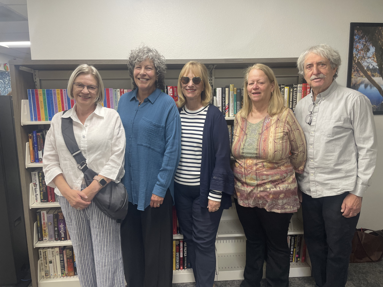 A few of the members representing the Wrightwood Friends of the Library. Left to right: Nancy Lay, Corinne Corte, Christine Jenkins, Donna and Ben Kantor.