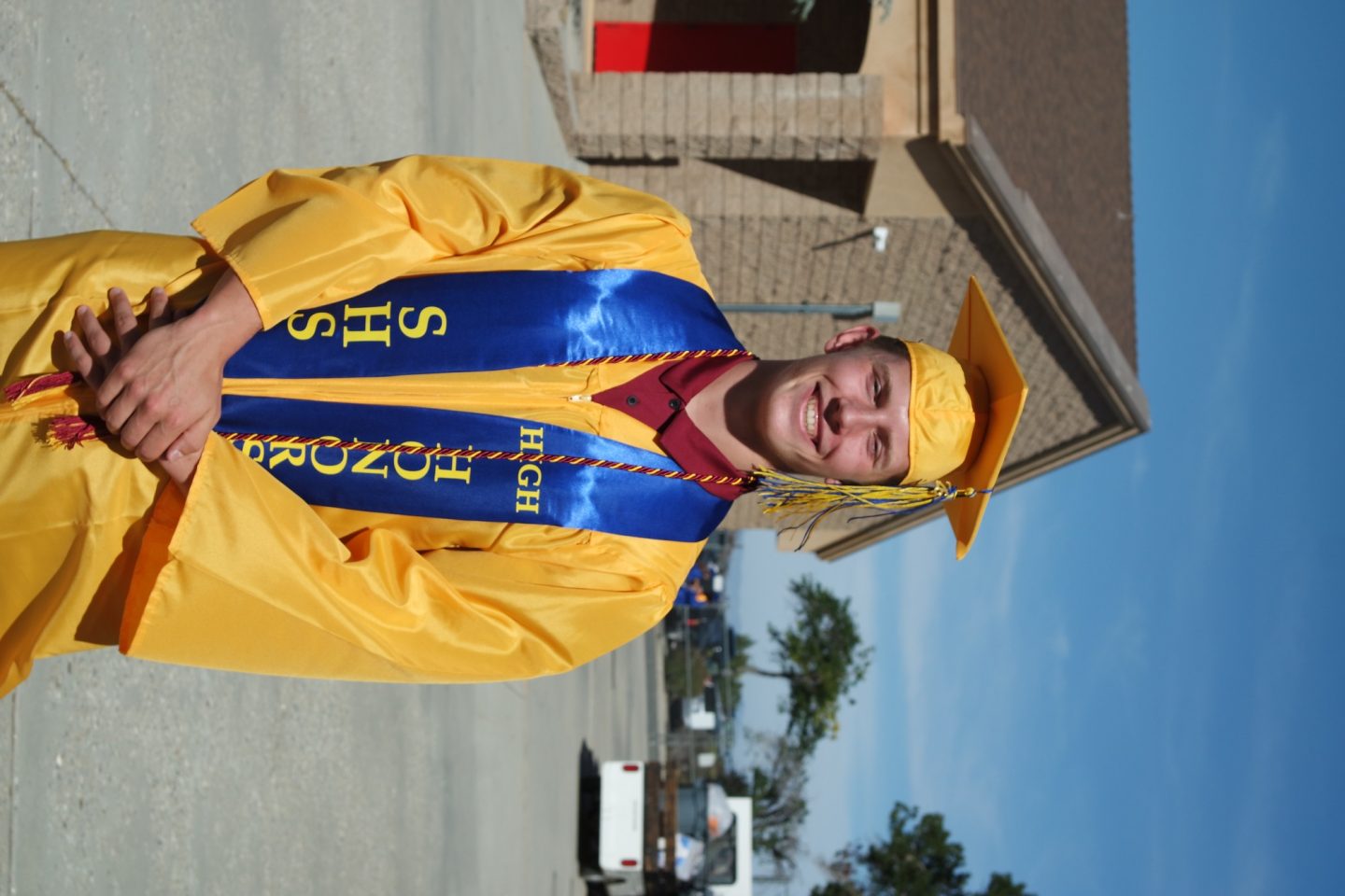Samson Zilius, a resident of Pinon Hills for 15 years, is graduating with high honors at SHS.