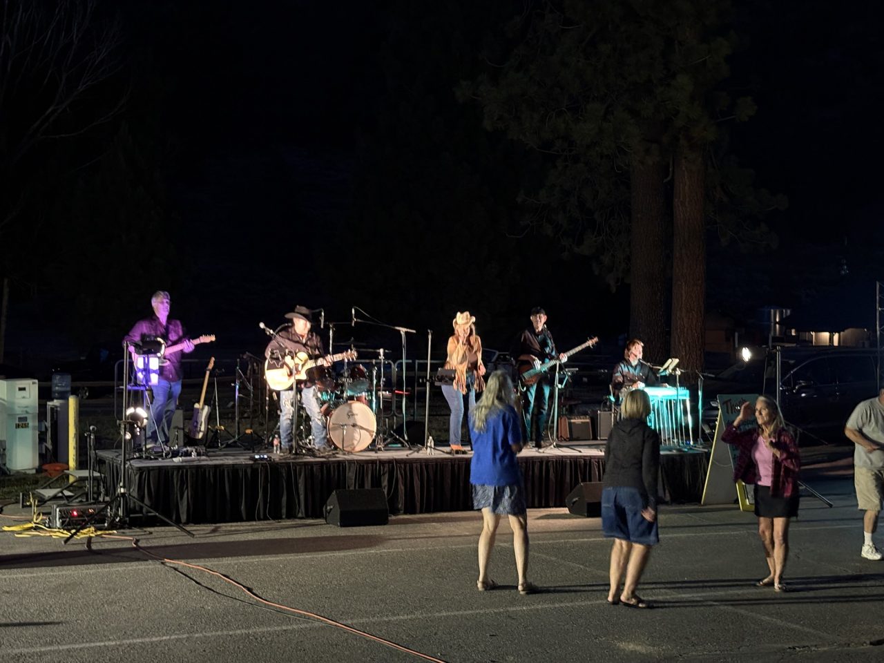 The Southern Comfort band closes out with its last song as more locals come to dance