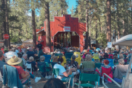 Large crowd gathers around the Red Barn Opry for the 16th Annual show Photo credit: Leandra Moreno-Prince