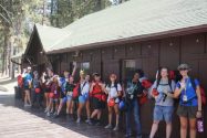 Overnight Hike Unit 4 (13-14 years old campers) Photo credit: Kayla Hori, Director of Lions Wilderness Camp for Deaf Children