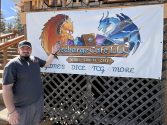 On the right of the image stands Dave, the proud owner and operator of Recharge Cafe Photo credit: Eliud Ortega